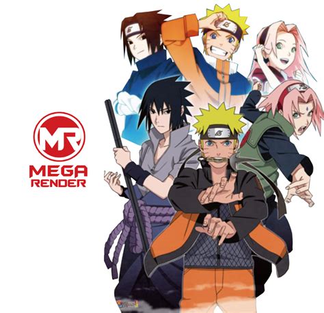 Render Naruto Shippuden Sasuke Uchiha Naruto Uzumaki And Haruno Sakura