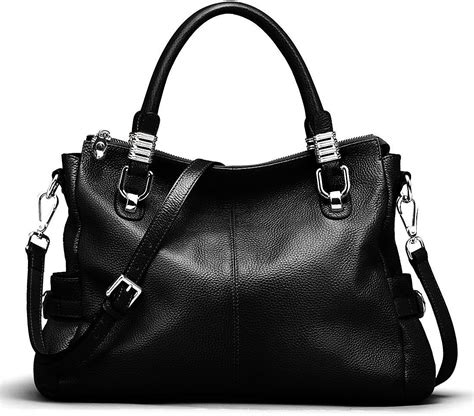 S Zone Women S Vintage Genuine Leather Tote Shoulder Bag Top Handle