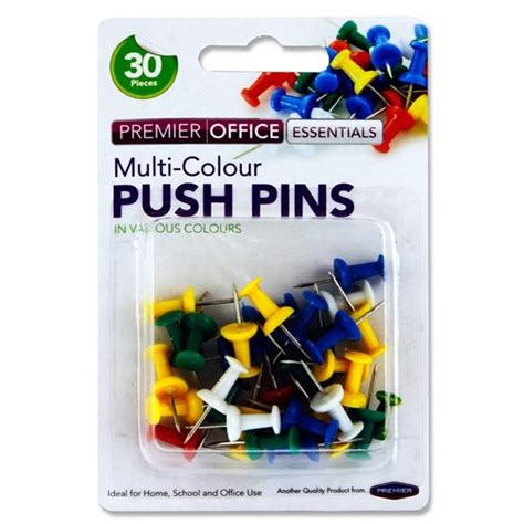 Push Pins Assorted Colours 30s Allbooks Portlaoise Buy School