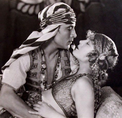 Rudolph Valentino And Vilma Banky In “the Sheik” 1921 Matthews