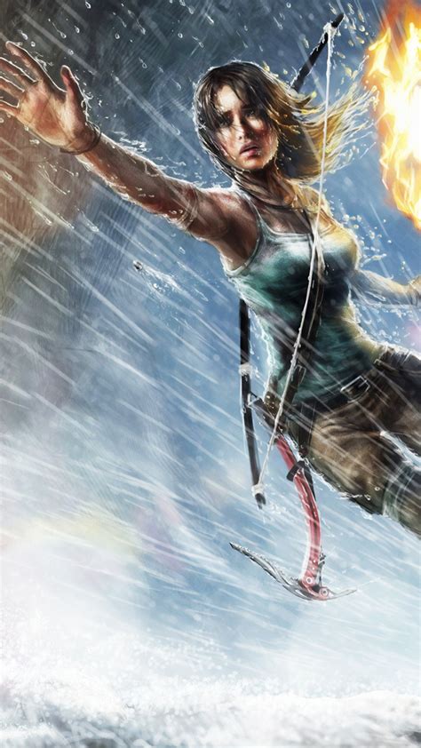 720x1280 Lara Croft Tomb Raider Art 4k Moto G X Xperia Z1 Z3 Compact Galaxy S3 Note Ii Nexus Hd
