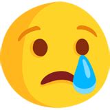 The emoji watch begging face. 😢 Crying Face Emoji on Messenger 1.0