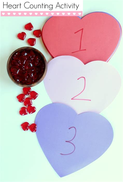 Heart Counting Activity For Preschoolers Make And Takes