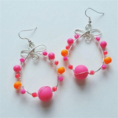 Bright And Beautiful New Neon Jewelry Neon Jewelry Wire Wrapped
