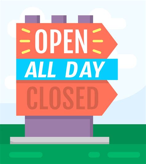 Open And Closed Sign Clip Art