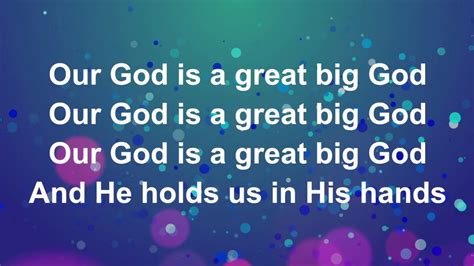 Great Big God Lyric Video With Vocals Youtube