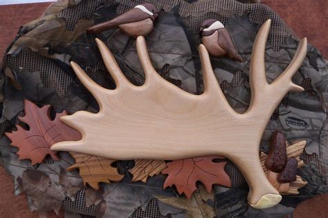 043 Intarsia Woodworking Intarsia Patterns Moose Antlers