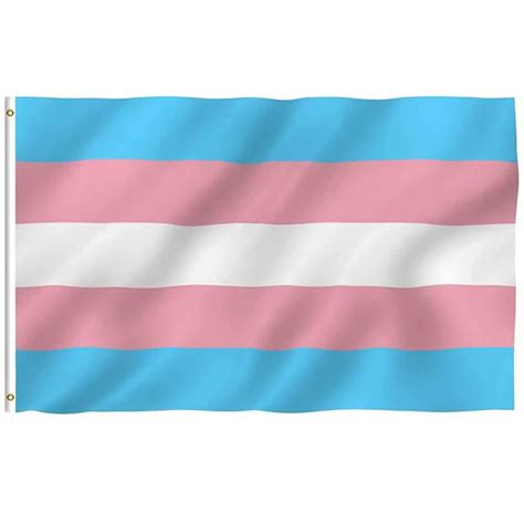 Fast Shipping Rainbow New Transgender Flag 90x150cm Polyester Flag 30