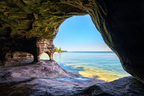 Michigan Nut Photography Lake Superior Caves And Coves Lost Key Cave