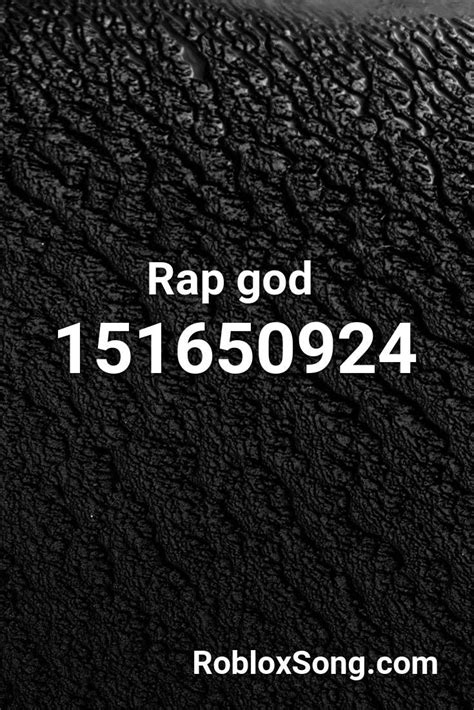 Rap God Roblox Id Roblox Music Codes In 2020 Roblox