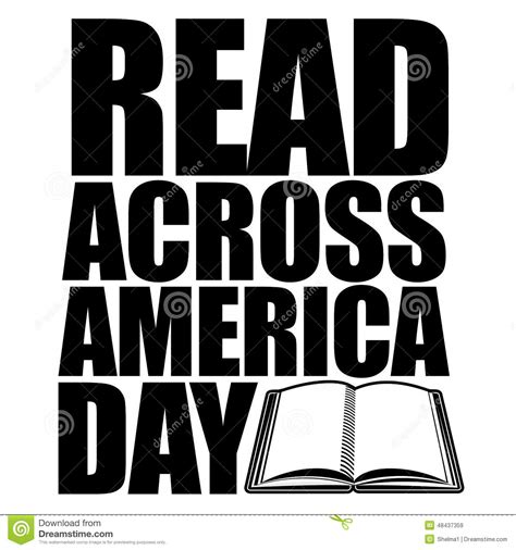 read across america day design stock vector illustration of america across 48437359