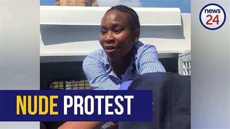 WATCH Woman Arrested After Nude Protest At Union Buildings YouTube
