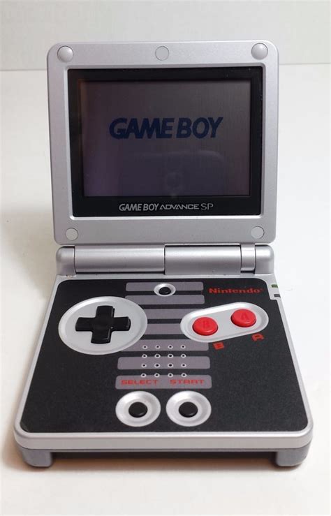 Nintendo Gameboy Advance Sp Classic Nes Limited Edition Black And Silver