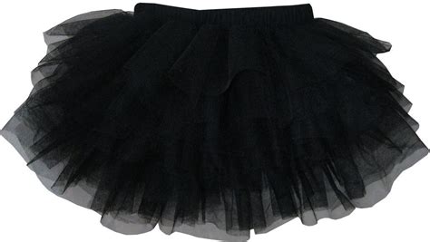 Girls Skirt Black Classic Tull Muti Layers Dancing Tutu Size 4 10 Years