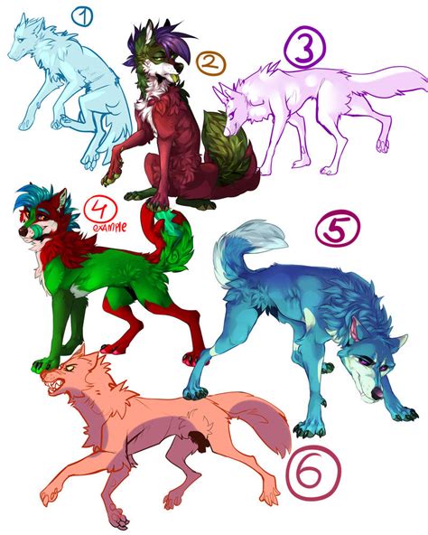 Ych Feral Poses Open 26 Sale By Shimruno On Deviantart