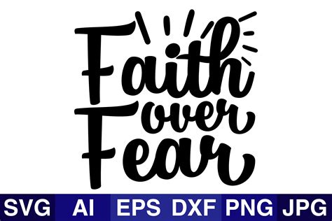 Faith Over Fear Bible Verse Svg Design Graphic By Svg Cut Files