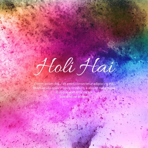 Free Vector Happy Holi Background For Festival Of Colors Celebration