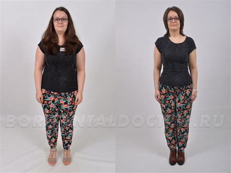 Фото результаты девушек до и после похудения