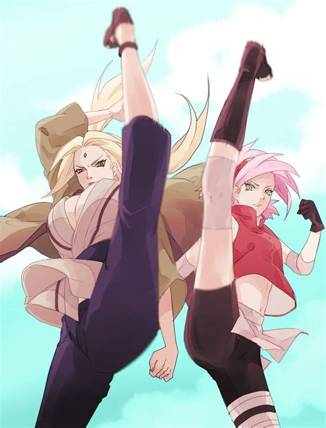 Strong Females Of Naruto Shippuden Senju Tsunade And Haruno Sakura Anime Manga And