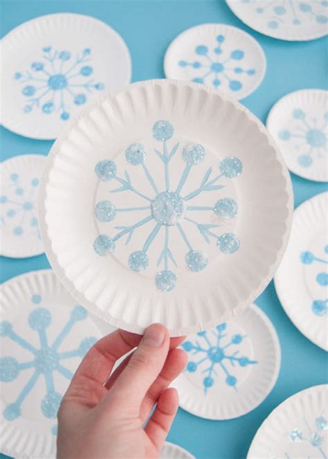 Paper Plate Snowflakes Handmade Charlotte