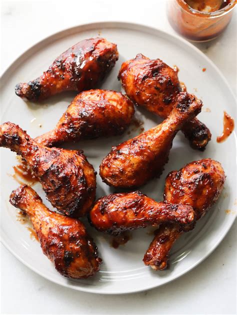 Grilled Bbq Chicken Drumsticks Cook At Home Mom