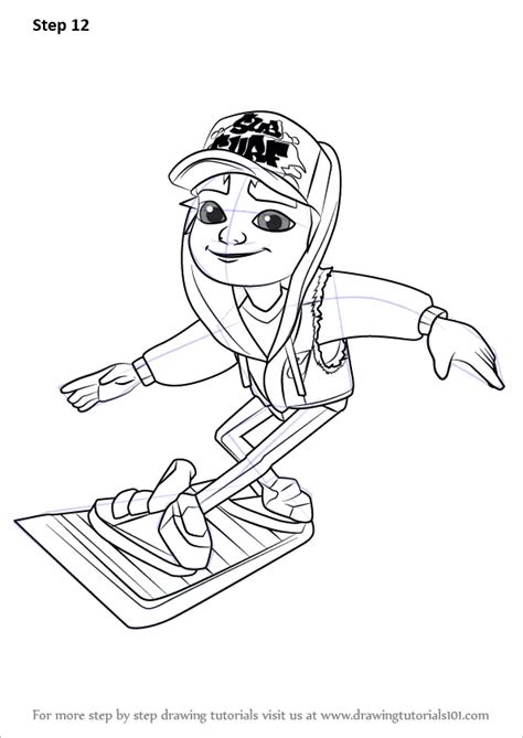Learn How To Draw Jake Running From Subway Surfers Subway Surfers