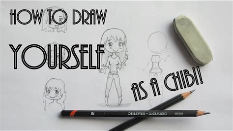 I'm doing all the prizes 1st place: How to draw YOURSELF as a CHIBI character! ♥ // girls // different poses - YouTube