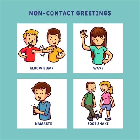 Download Non-contact Greetings Prevention Concept for free | Greeting poster, Greetings, Free ...