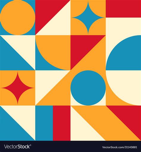 Abstract Geometric Pattern Modern Graphic Design Vector Image