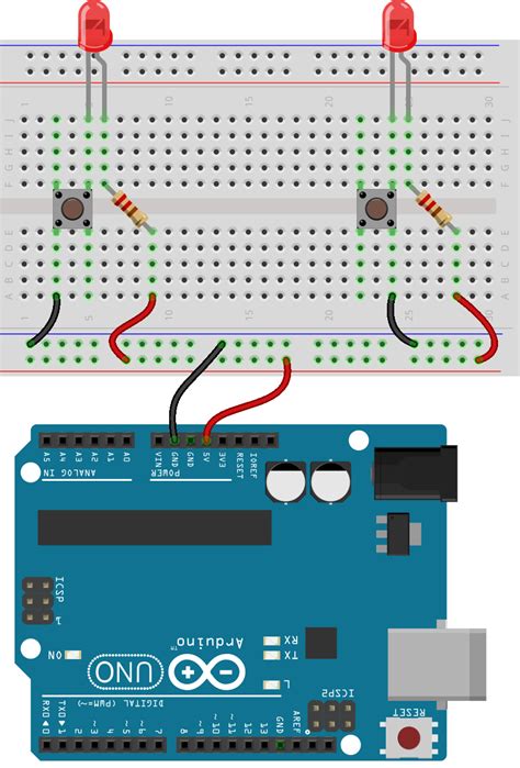 Understanding The Internal Connections In A Push Button Arduino