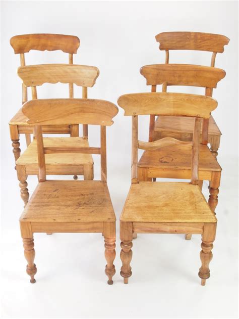 Only genuine antique kitchen chairs approved. Harlequin Set Of Six 19th Century Fruit Wood Kitchen Chairs | 292224 | Sellingantiques.co.uk