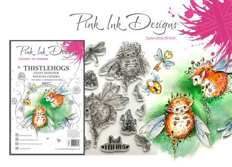 Pink Ink Designs Stamp Set Thistlehogs By Aline Kreatief