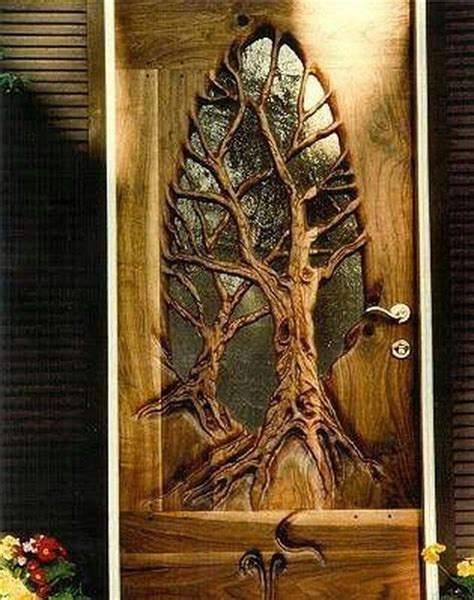 Wood Carving Door How To Carve Flower Petals For Simple Design Of