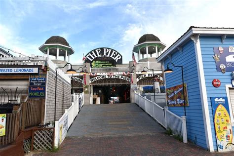 Old Orchard Beach City State Maine Usa Attraction Editorial Image