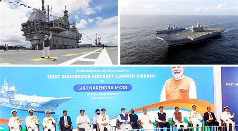 Pm Modi Commissions Ins Vikrant Indias First Indigenous Aircraft Carrier India News