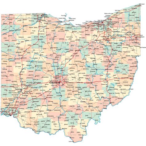 Ohio Road Maps Printable