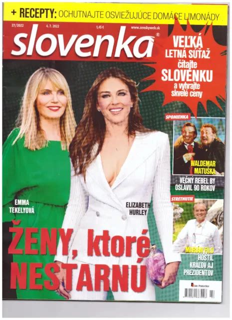 Elizabeth Hurley Slovak Magazine Slovenka 2022 1700 Picclick