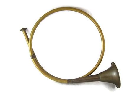Vintage Brass Fox Hunting Horn Coaching Horn Etsy Brass Fox