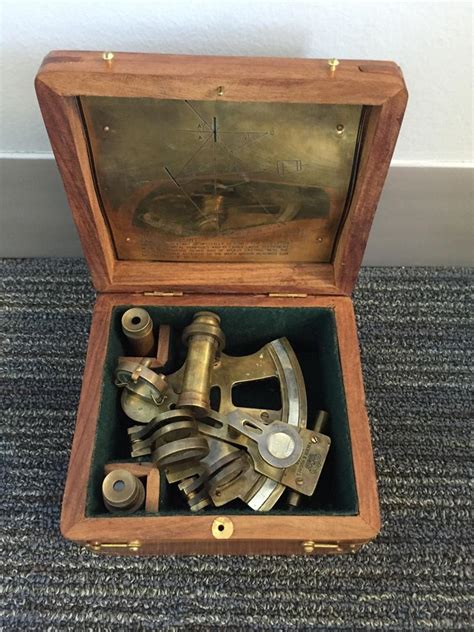 sextant kelvin and hughes london 1917 nautical sextant brass maritime with box