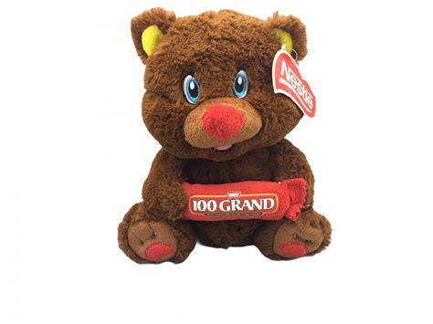 2016 Kellytoy Nestle 100 Grand Chocolate Candy Bar 10 Plush Teddy Bear