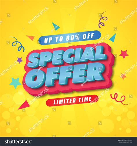 Special Offer Poster Template Design Stock Vector Royalty Free