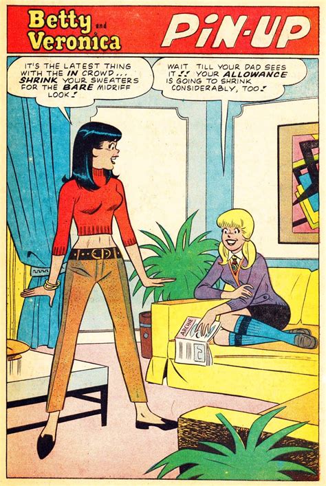 Saved From The Paper Drive Betty And Veronica Full Page Panel Vintage Archie Comics Archie