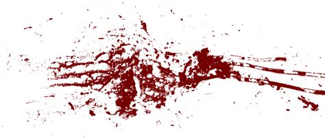 Realistic Blood Splatter Transparent Png