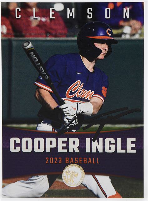 Cooper Ingle Signed Card Dear Old Clemson