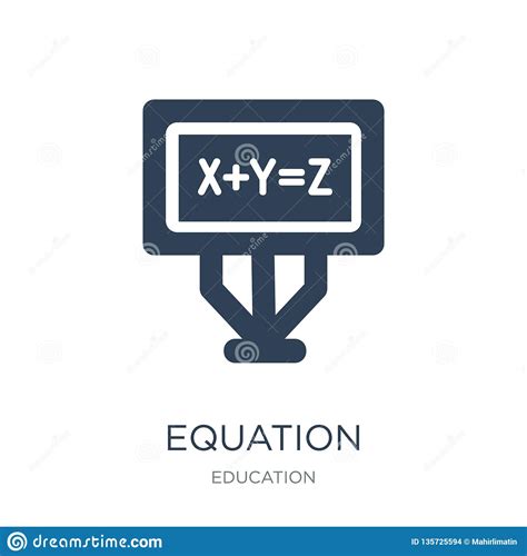 Equation Icon In Trendy Design Style. Equation Icon Isolated On White ...