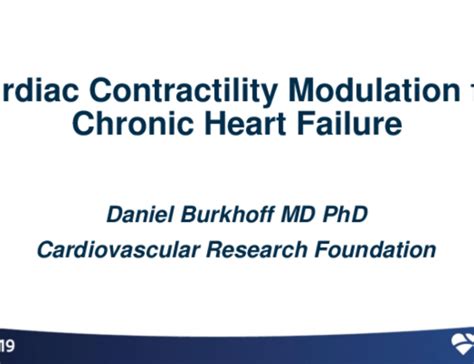 Cardiac Contractility Modulation Ccm