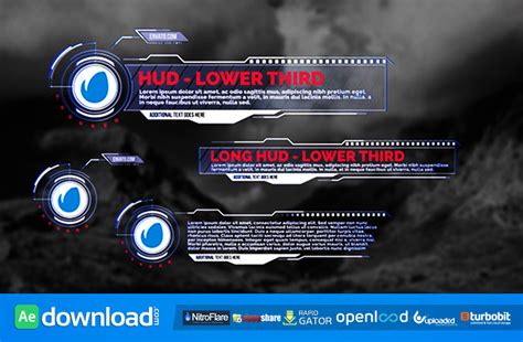 (FREE) HUD - LOWER THIRDS (VIDEOHIVE PROJECT) FREE DOWNLOAD - Free
