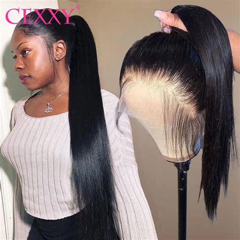 360 Lace Frontal Wig Straight Lace Front Human Hair Wigs With Baby Hair