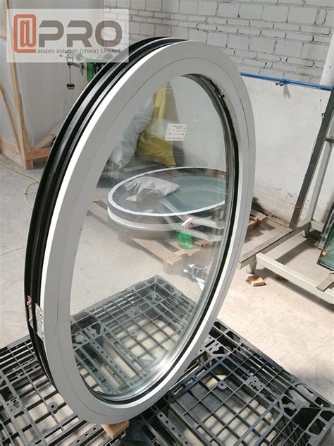 Round Aluminium Fixed 1 2mm Tempered Glass Panel Windows