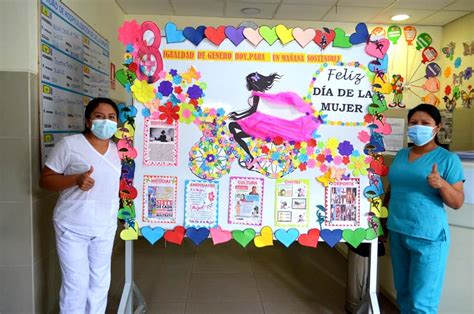 Ganadoras del Concurso de Periódico Mural por el Día Internacional de la Mujer Hospital